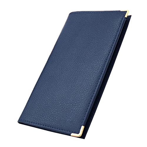 Charmoni - Etui Porte chéquier Porte Carte crédit pièce d'identité (C07 Bleu Indigo)
