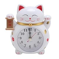 Amazon.co.jp: 子供用目覚まし時計、幸運の猫目覚まし時計 風水
