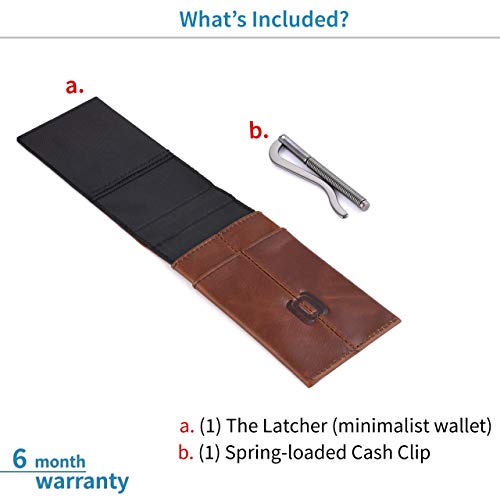 Dockem The Latcher Minimalist Wallet & Card Case Companion (Genuine Leather)2