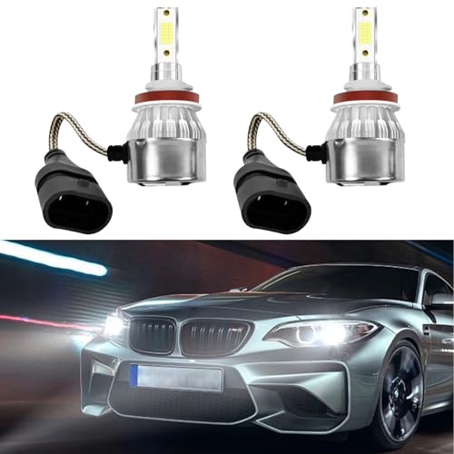 vvag 2PCS 9005/HB3 LED Bulbs for Automotive, 3800LM 6000K Car LED Headlight Bulb, Universal High