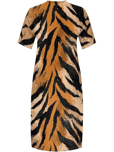 Image of SUZONANA Plus Size Dresses for Curvy Women African Print American Dress Summer Outfits Casual Loose with Pocket
