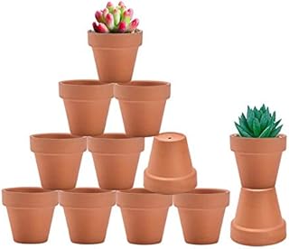 vensovo 5CM Terra Cotta Pots with Drainage - 12 Pack Clay Flower Pots, Succulent Nursery Pots Great for Plants, Crafts, Wedding Favor