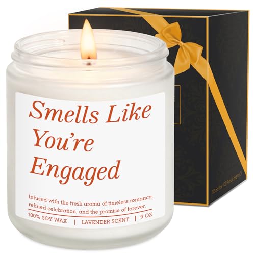 Fairys Gift Funny Engage Candle Engagement Gifts for Couples 2026 - Just Engaged Newly Engagement Party Decorations - Fiance Gifts for Women Best Friend Her - Bridal Shower Ideas for Bride to Be