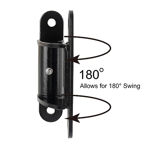 Image of Heavy Duty 7 inch Face Mount Bolt on Weld on Roller Bearing Gate Hinges for Large Heavy Driveway Gates Up to 1100 Pounds, 2062P Lubricable Iron Gate Hinge (1 Pair) (Pack of 2)