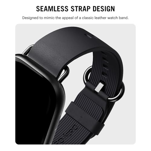 Image of DailyObjects Ellipse Leather Watch Strap Compatible with Apple Watch Series 11 /10 (42mm) | Series 9 /8 /7 41mm, SE3 /SE2 /SE /6 /5 /4 (40mm) | Series 3 38mm -Watch Not Included