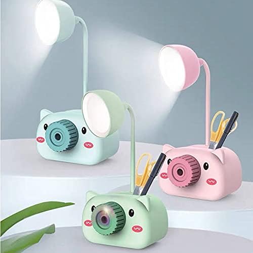 Plastic Rechargeable Led Touch On/Off Switch Desk Lamp Children Eye Protection Student Study Reading Dimmer Rechargeable Led Table Lamps USB Charging Touch Pack of 1-image-41