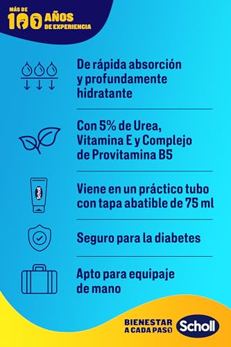 Miniatura 5 de Dr. Scholl S Expertcare Crema De Pies Nutrición Intensa Para Durezas - Hydratación Produnda Con Alantoína Y Provitamina B5 Para Pies Más Lisos Y Suaves - 75ml