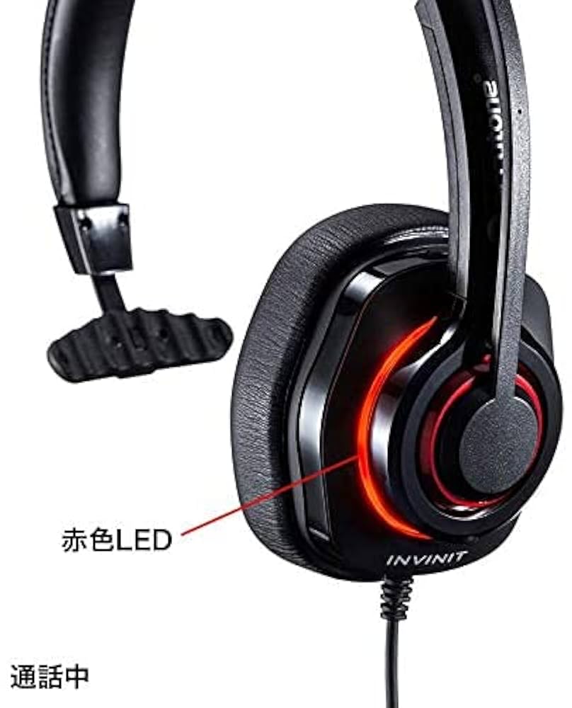 サンワサプライ ノイズキャンセリングマイク付きUSBヘッドセット 片耳タイプ Amazon.co.jp: サンワサプライ ノイズキャンセリングマイク付き