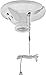 Arrow Hart S865W-SP Lampholder with 2 Wire Outlet 250 W Medium White Thermoset Plastic