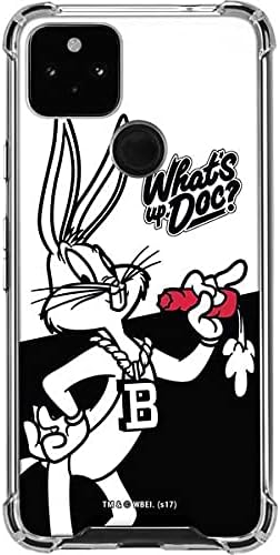 Skinit Clear Phone Case Compatible with Google Pixel 5a 5G - Officially Licensed Looney Tunes Retro Bugs Bunny Design