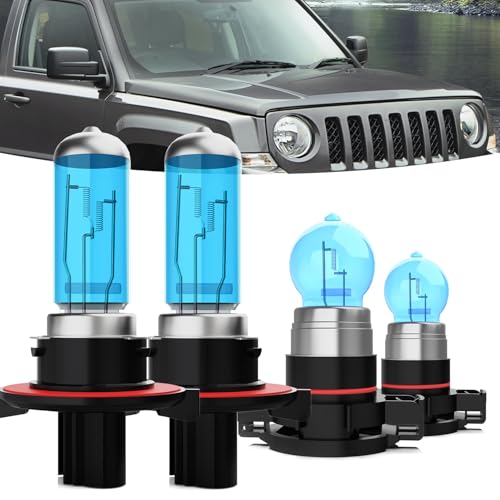 TTDBDAN Halogen Headlights Fit for Jeep Patriot 2010-2017 Headlight Bulbs,9008/H13