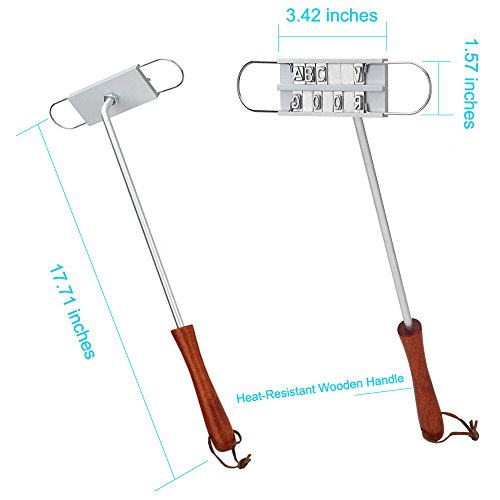 Willway Bbq Meat Branding Iron With Changeable Letters Personalized Barbecue Steak Names Press Tool For Grilling #TOP5