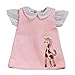 Sophia's 15 Inch Baby Doll Pink Jumper with Giraffe Detail & White Polka Dot Blouse, Fits 15 Inch American Girl Bitty Baby Dolls & More! Darling Baby Doll Clothing of Giraffe Jumper & Blouse