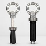 2PCSRemovable Concrete Expansion Anchor, Heavy Duty Reusable Eye Bolt for Concrete and Masonry, Detachable Expansion Bolt for Lifting, Rigging, and Construction Installation