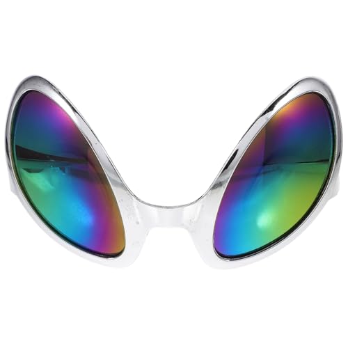 FAVOMOTO Alien Glasses, Alien Sunglasses Alien Costume Funny Glasses Funny Sunglasses for Adults Halloween Glasses for Alien Party Photo Set Props Party Favor Accessories