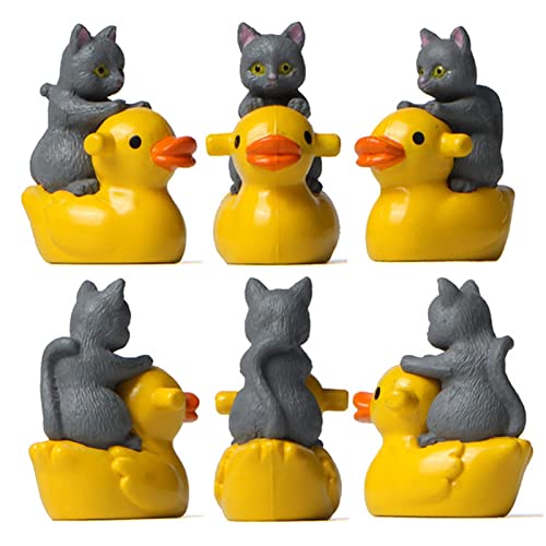 Patos minúsculos,casa bonecas aquário jardim paisagem | Vasos plantas para bolo artesanato amuleto p
