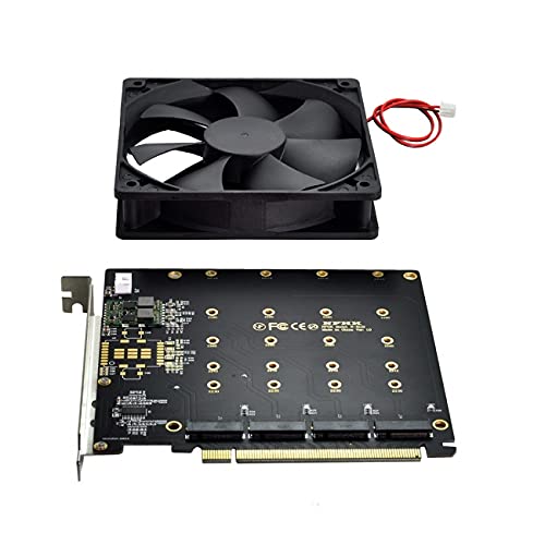 Adaptador PCIe Gen3 X16 para RAID NVME M.2 con disipación VROC que acelera tus datos