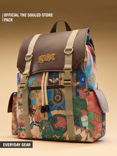 Image of The Souled Store TSS Originals: Musafir 2.0 Backpack | Durable Canvas 22L Water Repellent Rucksack with 16 inch Laptop & 11 inch iPad Sleeves for Men & Women