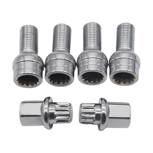 Tornillos de llanta para Audi A4 A6 A8 TT | Perno cromado M14x1.5 8D0601139F