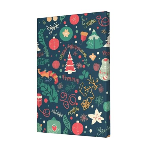 Toile Merry Christmas moderne de haute qualite peinture esthetique salon 30x45cm