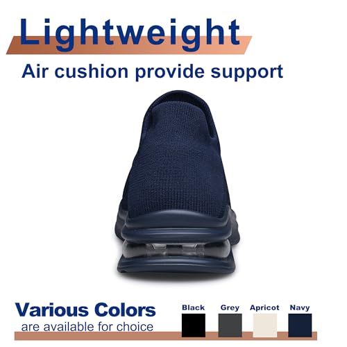 Image of Mens Walking Shoes Slip on Lightweight Running Shoes Workout Athletic Tennis Shoes Gym Sneakers