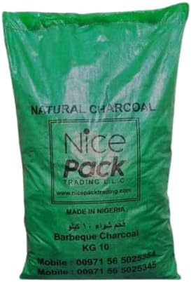 Nice Pack Premium Hardwood Barbecue Charcoal 10Kg - Long-Lasting and Efficient BBQ Fuel