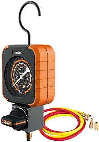 NAVAC NRM1B0301 Manifold Gauge, Single Head, 3R03, 5' HS Hoses