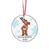 CHUXI 2021 2021 Ornament Weihnachtsbaumschmuck Weihnachtsschmuck Räumlichkeiten 2021 Fun Home Decor - Geschenke für Weihnachten