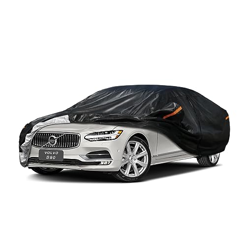 7 Layer Car Cover Custom Fit Volvo S90 (2016-2025) Waterproof All Weather, Heavy Duty Outdoor Snow Sun Rain Uv Protection (Ships from US Warehouse, De
