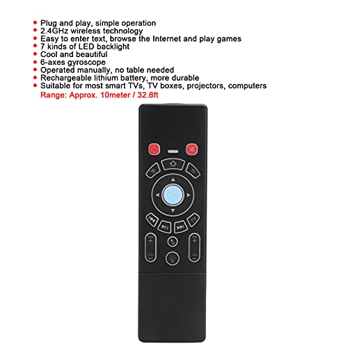 Télécommande Air Mouse 2.4G 6 axes clavier rétroéclairé Android Smart TV - 4