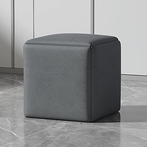 Sofá apilable 5 en 1 con ruedas cubo gris de 45 cm para salón 2