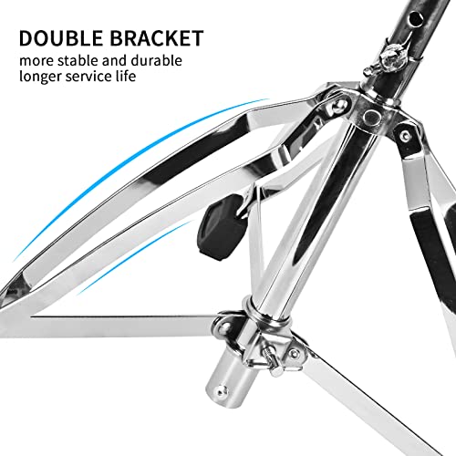 Tipatyard Drum Throne Height Adjustable Padded Drum Seat Stool With Foldable Double Braced Anti-Slip Feet, Black Drum Chair For Adults Drummers #TOP6