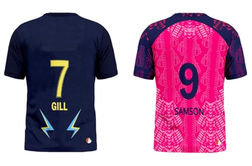 Image of Sports India IPL Cricket Team T Shirt Jersey Combo for (Kid's, Boy's & Mens) L744