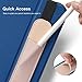 MoKo Pencil Case Holder Fit The Apple Pencil (Pro and USB-C and 1st and 2nd Gen), Detachable Elastic Pocket for Stylus Pen with Elastic Band Attached to iPad Case, Rose Gold