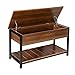 Honey-Can-Do Entryway Shoe Storage and Bench, Walnut STO-09776 Walnut, 250 lbs
