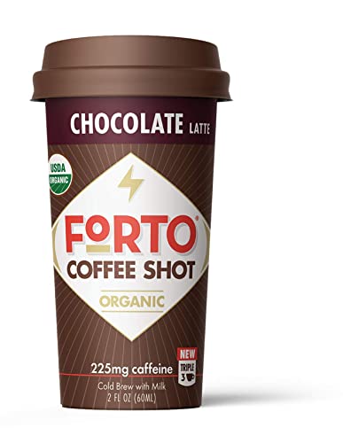 Forto Coffee Shots - 200Mg Caffeine, Chocolate Latte, High Caffeine Cold Brew Coffee, Bottled Fast Coffee Energy Boost, 2 Fl Oz (Pack Of 12) #TOP17