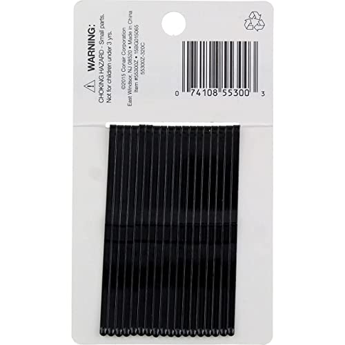 Conair Roller Pins, Black 18 Ea (Pack Of 6) #TOP1