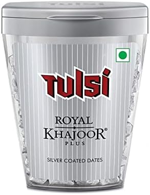 Tulsi Royal Khajoor Plus Silver Coated Dates 30 gm Bottle ( Pack of 6 )