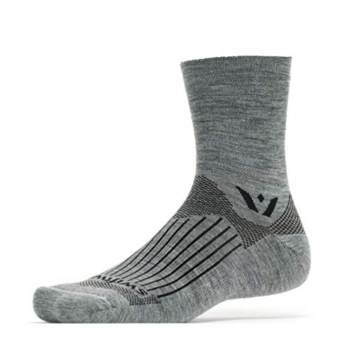 Swiftwick - PURSUIT FOUR, Quarter-Crew Socks for Snowsports and Trail Running