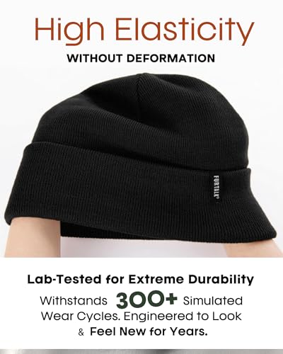 FURTALK Beanie Hat for Men Women Winter Hats for Women Men Soft Warm Unisex Cuffed Beanie Knitted Skull Cap
