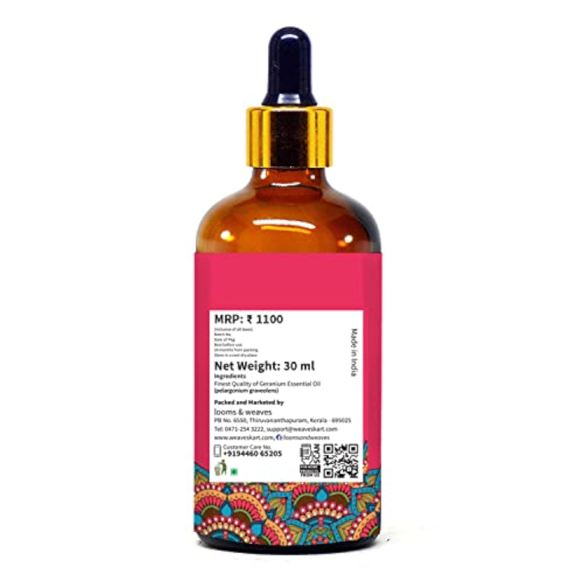 100% Pure Natural Geranium Essential Oil, 100ML