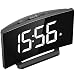 Mpow Desk & Shelf Clocks, LED Alarm Clocks, 5'' Curved LED Screen, 6 Brightness, 3 Alarm Sounds, Easy Digital Clock for Kid Senior, Bedside Alarm Clock for Bedroom Kitchen Office, Snooze, 12/24H