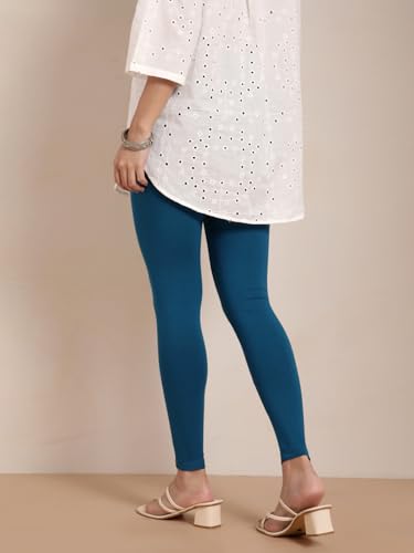 Image of TWIN BIRDS Women Viscose Ankle Leggings | Stretchable Kurti Wear Bottom