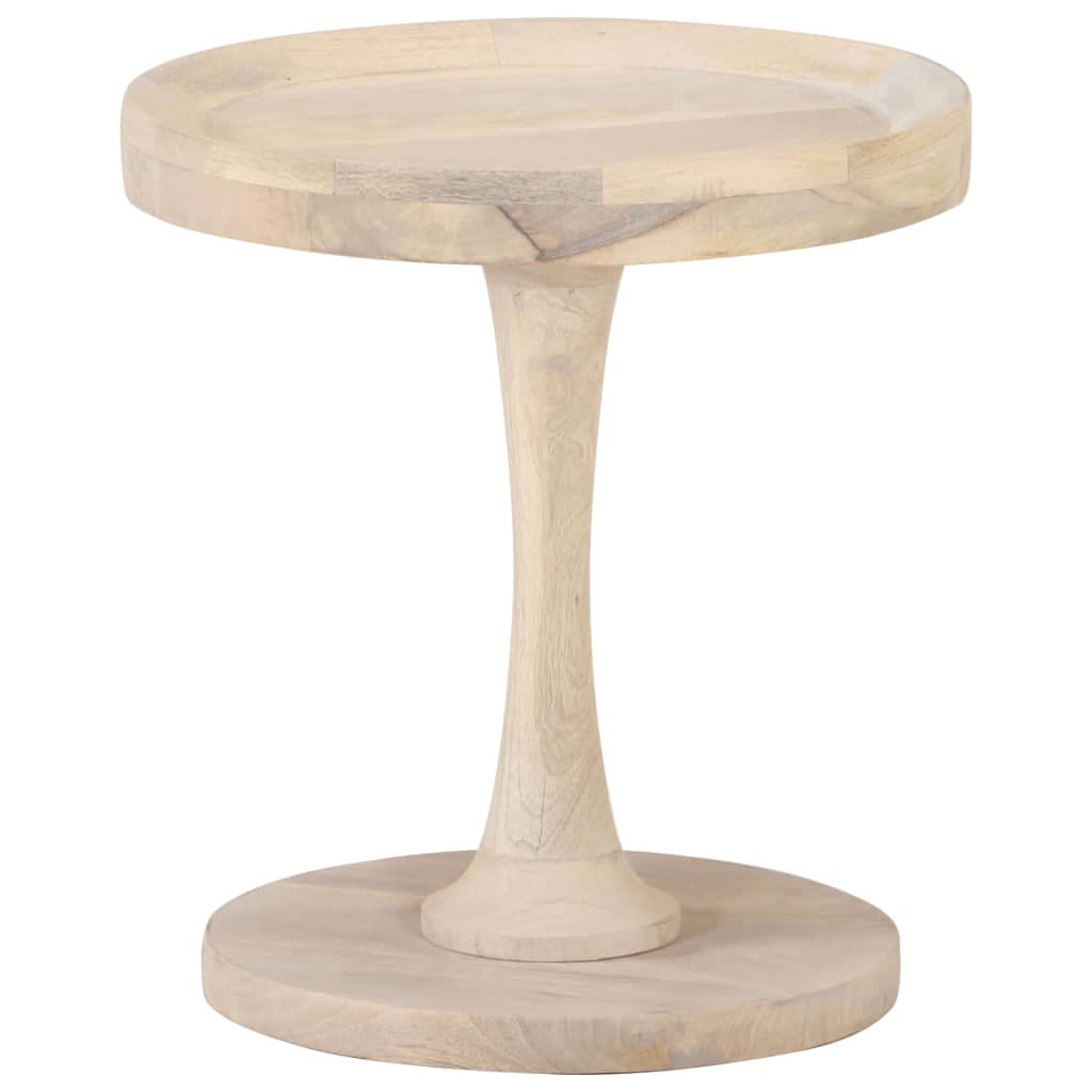 Tavolino Ø 40 x 45 cm in legno massiccio di mango vintage