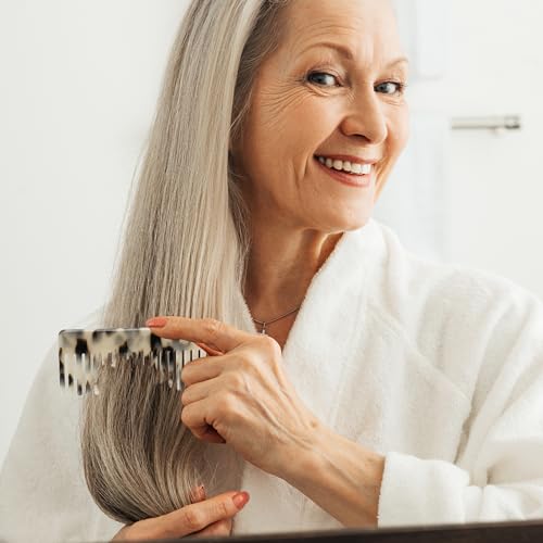 Peine ancho de acetato para cabello rizado miniatura 6