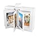 xyuayamz Mini Cornice Portafoto, Piccola Cornice Foto Reversibile, Mini Cornici per Foto da 3 Pollici, Portafoto da Tavolo per Decorazione Ufficio Camera da Letto Soggiorno, Bianco immagine