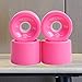 Generic Premium Skateboard Wheels for Smooth Riding - Pack of 4, Pink, 70x51mm