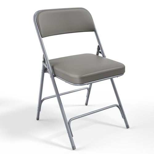 VINGLI Padded Folding Chair Gray