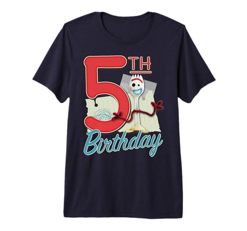 T-shirt Toy Story 4 Forky imprimé premium 5 ans t-shirt anniversaire