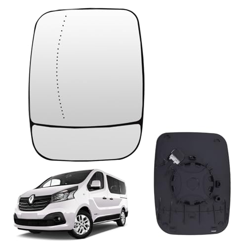Mingke Wing Mirror Glass Heated Left for Renault Trafic III Vauxhall Vivaro B 2014-2021 Nissan NV300 Fiat Talento 2016-2021 Passenger Side Mirror Replacement